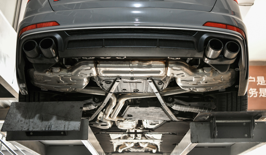 奥迪a6l 3.0t 改装 velocita-ve排气系统
