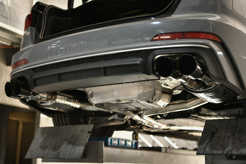 奥迪a6l 3.0t 改装 velocita-ve排气系统